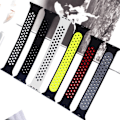 Miniatyrbild 3 av 5: Solo Loop-rem för Apple Watch Band 44mm 40mm 38mm 42mm Andas Silikon Elastiskt bälte Armband Band Iwatch Series 3 4 5 Se 6 red black 38mm or 40mmS