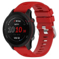 Miniatyrbillede 1 af 5: Til Garmin Forerunner255s 18mm Cross Textured Silicone Watch Band Red