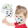 Miniatyrbild 3 av 4: Design Mask för Barn Ansikte Engångs Andningsbar 3-lagers icke-vävd engångs-mask A