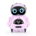 Miniatyrbild 1 av 2: Pocket Rc Robot Prata Interaktiv Dialog Röstigenkänning Spela in Sjunga Dansa Berätta Mini Rc Robotleksaker Present, rosa Jiujiuso