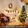 Miniatyrbild 2 av 5: Globe Slingers Ljusslinga Sovrum, 50 LED Batteridrivna Ljusslingor, Inomhus Ljusslingor för Jul, Bakgård, Uteplats, Trädgård, Fest, Sovrum