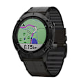 Miniatyrbillede 3 af 5: Til Garmin Fenix ​​6 Silikone + Læder Quick Release Urrem Black