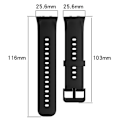 Miniatyrbild 4 av 5: För Oppo Watch 3 Pro Solid Color Soft Silicone Watch Band Creamy White