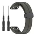 Pikkukuva 1 / 5: Musta solki 22mm silikoniranneke Garmin Fenix 7/forerunner 965/955/945/935 Space Grey