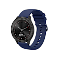 Miniatyrbillede 1 af 4: Rem til Garmin Vivomove 3 20Mm Navy Blå Solid Color Blød Silikone Urrem