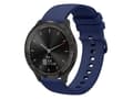 Rem til Garmin Vivomove 3 20Mm Navy Blå Solid Color Blød Silikone Urrem