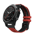 Miniatyrbilde 3 av 5: For Garmin Fenix ​​6x tofarget silikon klokkerem Red Black
