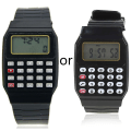 Miniatyrbillede 1 af 5: Fad Børn Silikone Date Multi-purpose Børne Elektronisk Lommeregner Armbåndsur Black