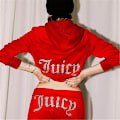 Miniatyrbillede 1 af 5: Kvinder Velvet Juicy Træningsdragt Couture Træningsdragt Todelt sæt Couture Sweatsuits RED L