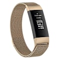 Miniatyrbillede 1 af 5: Magneturbånd i rustfrit stål til Fitbit Charge 4small Størrelse: 190x18mm Champagne Gold