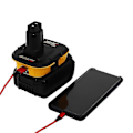 Pikkukuva 3 / 4: Dca1820 Converter Soveltuva Dewalt Dewei 18v 20v litiumnikkeli power USB :llä