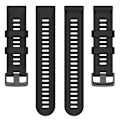 Miniatyrbillede 2 af 5: Til Garmin Forerunner 955 22mm Silikone Twill urbånd Black