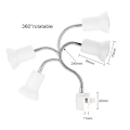 Miniatyrbillede 5 af 5: Reptil varmelampe sollampe med justerbar holder klemmelampe med afbryder skildpadde solbad spotlys med 360 roterbar arm strømadapter til firben skildpadde