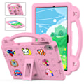 Miniatyrbilde 1 av 4: Etui for Honor X8 / X8 Lite (10.1\") Anti-Fall med Stativ Rosa