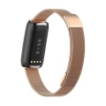 Miniatyrbilde 2 av 5: Erstatningsstropp i rustfritt stål Magnetisk Milan Fashion-armbånd for Fitbit Luxe rose gold