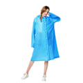Miniatyrbillede 3 af 5: Regnponcho Sports Regnfrakker, EVA Genanvendelig Regnfrakke Jakke Regnbetræk Poncho til mænd og kvinder Rose Red L