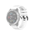 Miniatyrbillede 2 af 5: Til Garmin Fenix ​​6 22mm Quick Release Official Texture Armbåndsurrem med plastikknap White