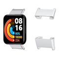 Miniatyrbillede 2 af 3: 1 par til Xiaomi Redmi Watch 2/Watch 2 Lite forbindelsesadapter 18mm legering urrem-stik Silver