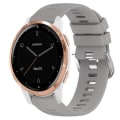 Miniatyrbilde 1 av 4: For Garminmove3s 18 mm ensfarget silikonklokkerem Grey