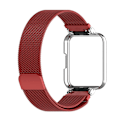 Pikkukuva 2 / 5: Metallista valmistettu ranneke kellokehyksellä Xiaomi Redmi Watch 2 Lite -älykelloon Red