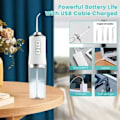 Miniatyrbilde 4 av 5: Oral IrrigatorWater Flosser Usb Dental Water Floss 4 Jet Tip 220Ml 3 Modes Grønn