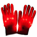 Miniatyrbillede 1 af 3: Elektro LED Fingre Blinkende Handsker Lys Op Belysning Glød Jul Rave Fest Red