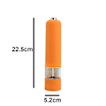 Pikkukuva 2 / 5: Sähkökäyttöinen merisuola- ja pippurimylly ja shaker set, paristokäyttöinen valolla ja säädettävä, 2 kpl pakkaus orange