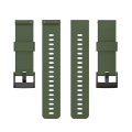 Miniatyrbilde 2 av 5: For Suunto 7 24 mm ensfarget silikonklokkerem Army Green