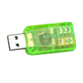 Miniatyrbilde 5 av 5: 5.1 kanals USB til 3,5 mm jack lydadapterkonverter PC 3D eksternt lydkort