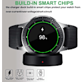 Miniatyrbilde 3 av 5: Lader for Samsung Galaxy Watch 1 42mm/46mm, erstatningsladedokk kompatibel med Galaxy Watch Sm-R800/R810/R815