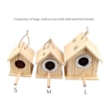 Miniatyrbild 2 av 5: Nest House Fågelholk Bur Korg Vila Plats Väggmonterad Utomhus Fågelholk Trä Låda L
