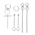 Miniatyrbild 2 av 3: Korea Smycken Kpop Hip Hop Punk Titan Stål Tofs Kedja Drop Earring Kit 3