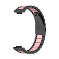 Miniatyrbillede 1 af 5: Rustfrit stålrem passer til Huawei Watch Fit 2 Vandtæt armbåndsur black pink