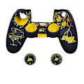 Miniatyrbillede 1 af 2: SQCLV PS4 Controller Skins, Silikon Controller Cover Skin Protector Kompatibel /PS4 Slim/PS4 Pro Controller (Thumb Cap Grip x 2)