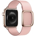 Miniatyrbilde 3 av 5: Moderne spennereim for Apple Watch-bånd 45 mm 41 mm 44 mm/40 mm 38 42 mm 49 mm Correa lærarmbånd Iwatch Serie 3 6 Se 7 8 Ultra Peony Pink 40mm 38mm 41mm