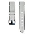 Miniatyrbillede 2 af 5: Til Garmin Fenix ​​6 Silikone + Læder Quick Release Urrem Light Grey