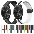 Miniatyrbillede 2 af 4: Til Garmin Vivomove Sport 20 mm foldemagnetisk lås silikone urrem