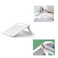 Miniatyrbillede 4 af 4: Bærbar computer stand skrivebord foldbar holder notebook holder kølebeslag stigerør til bærbare computere og tablet tilbehør White