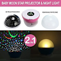 Miniatyrbild 3 av 5: Stjärnhimmel nattlampa projektorljus 4 D-lampa 8 ljusfärger färgväxlande USB 360 graders dekorativ rosa