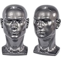 Miniatyrbild 1 av 4: Grå glänsande Professionell Mannequin Head För Display Headset, Hörlurar, Spelkonsol, Hattar, Peruker Smycken L30hh