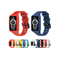 Miniatyrbilde 4 av 4: Smartwatch-reim for Huawei Strap 7/6 Pro/6/Honor Strap 7/6 Universal Integrert Silikon (Hvit)