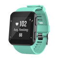 Miniatyrbillede 3 af 4: Til Garmin Forerunner 35 Black Buckle Silicone Watch Band Mint Green