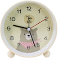Miniatyrbild 1 av 5: Väckarklocka 4\" Rund Tecknad Djur Quartz Analog Väckarklocka för Kontor Sovrum Gul