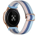 Miniatyrbillede 1 af 5: 20 mm 22 mm bånd til Samsung Galaxy Watch 4/classic/3/5/pro/active 2 Gear S3 Elastic Nylon Loop Huawei Watch Gt 2 2e 3 Pro Strap Pink double blue 22mm