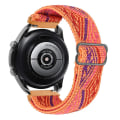 Miniatyrbild 1 av 5: 20 mm 22 mm band för Samsung Galaxy Watch 4/classic/3/5/ pro/active 2 Gear S3 Elastisk nylon Huawei Watch Gt 2 2e 3 Pro Strap Bohemia orange 22mm
