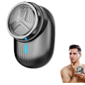 Miniatyrbilde 1 av 5: Mini elektrisk barbermaskin, våt og tørr bærbar elektrisk barbermaskin for menn, vanntett, USB hurtiglading, enkel rengjøring, lett barbermaskin for reisekontor