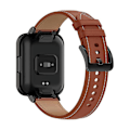 Miniatyrbilde 2 av 5: For Xiaomi Redmi Watch 2 Lite - Utbyttbar rem i ekte skinn - Justerbar klokke Dark brown Style E