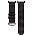 Miniatyrbilde 1 av 5: For Suunto Core tre-rings stålspenne Nylon klokkerem Black