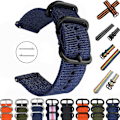 Miniatyrbild 2 av 5: 20 mm 22 mm rem för Samsung Watch Galaxy 4/3/46 mm/active 2/gear S3/amazfit Nylon Watchband Armband Huawei Gt/2/2e/3/ pro Band 4 20mm