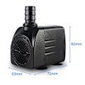 Miniatyrbillede 5 af 5: Dykpumpe, springvandspumpe med 4 sugekopper, 3 dyser EU Plug  15W